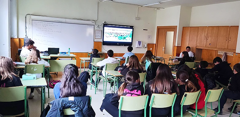 Charla en IES Rey Don García, Baños